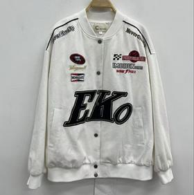 NC&棒球领印图案长袖外套50817（白）秋季153220060321