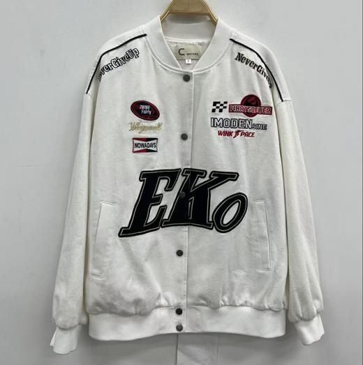 NC&棒球领印图案长袖外套50817（白）秋季153220060321 商品图0