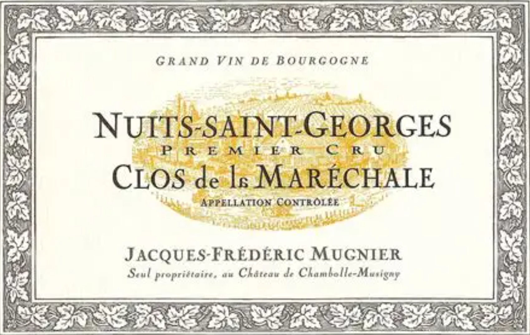 DomaineJacques-FredericMugnierNuits-Saint-Georges1erCruClosdeLaMarechale木尼艾酒庄夜圣乔治元帅夫人一级园红葡萄酒2023【Y】
