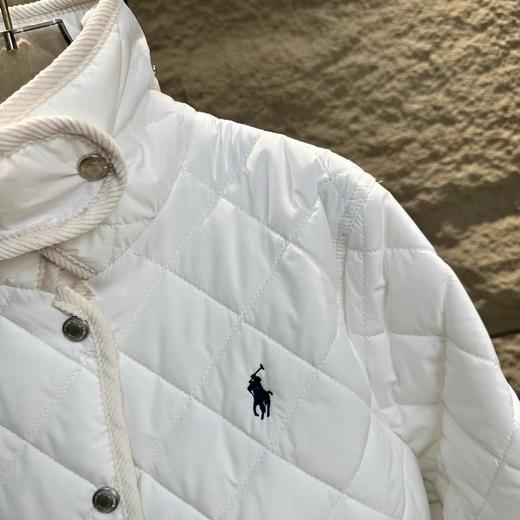 D120227复古时尚叙事学院风菱格绗缝棉服女款 商品图9