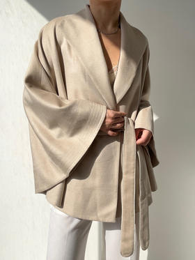 CG｜Catherine Cape [ 真丝驼绒短外套]