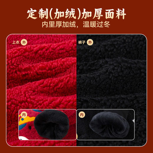 嘟嘟家童装儿童套装男童拜年服新中式女童年服加厚宝宝年装冬季类 商品图3