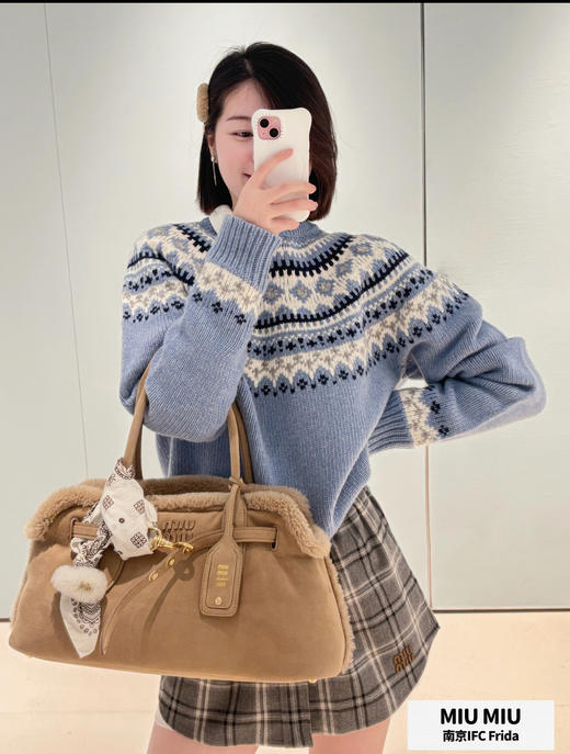 缪缪 baby蓝费尔岛毛衣(KX*MM) 商品图3