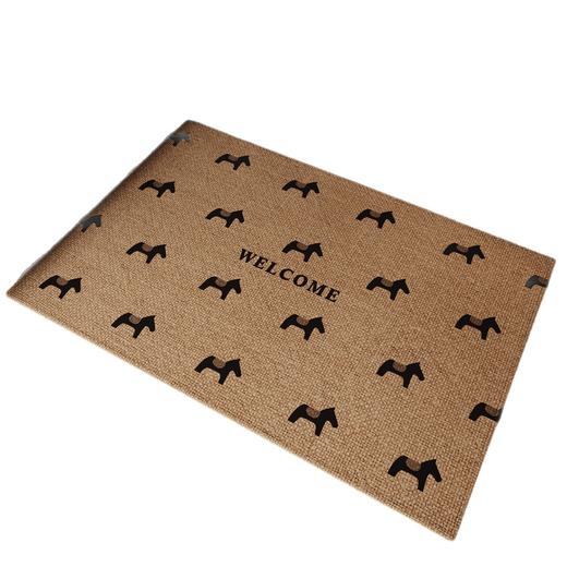 第二件0元!【马年新款地垫】26年新款圈绒地垫 家用玄关入户门地垫 刮泥蹭土耐脏防滑易打理脚垫 商品图4