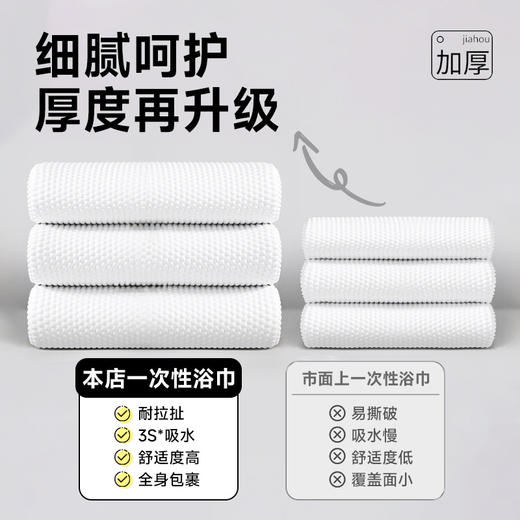一次性浴巾毛巾压缩旅行单独包装加大加厚便携洗澡巾酒店套装批发 商品图1