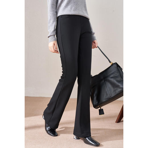 米思阳封神裤【四面弹】【加厚绒】【百搭王】轻暖显瘦百搭微喇裤 2525冬季新款加绒保暖微喇休闲裤5327 商品图2