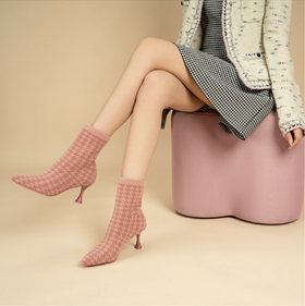 【秋冬】MALOVE MZ   BT096A 7.0科技编织复古老钱风千鸟格系列