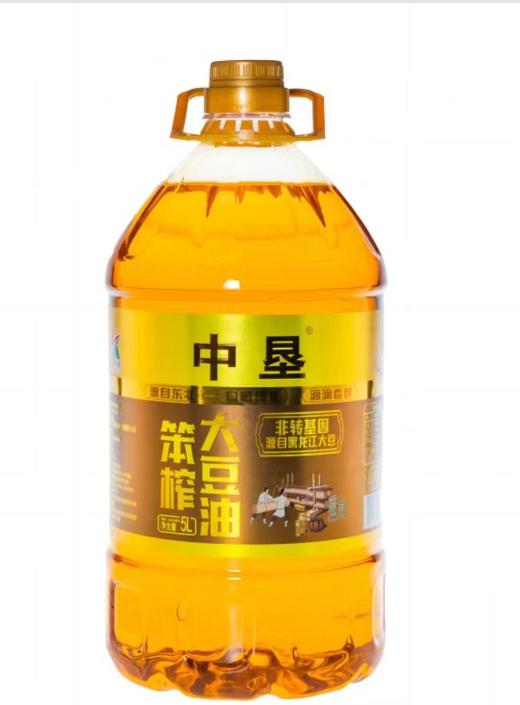 中垦 非转基因笨榨大豆油 5L*4/桶 商品图0