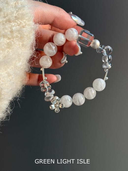 【雪绒花】“高频能量显化”千层景白雪花幽灵/白水晶 商品图0