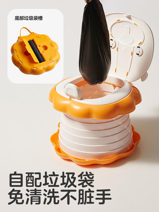 可优比儿童折叠马桶外出便携式小马桶凳小孩尿壶盆旅行车载坐便器 商品图3