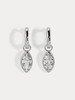 订购8周到｜Lili Claspe-Estelle Marquise-银色 马眼形锆石 吊坠 耳环［美国设计师］ 商品缩略图1