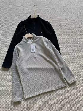 D120233秋冬户外休闲衣百搭男士SOTSOT高领水波纹半拉链卫衣