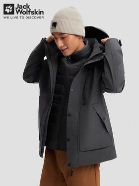 【云粉节】【6折】6楼JACKWOLFSKIN狼爪冬款男款户外防水防风600蓬鹅绒内胆三合一冲锋衣51220916350吊牌价3399折后2039