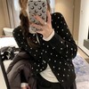 D120207韩系慵懒感立体波点针织开衫外套女款 商品缩略图6