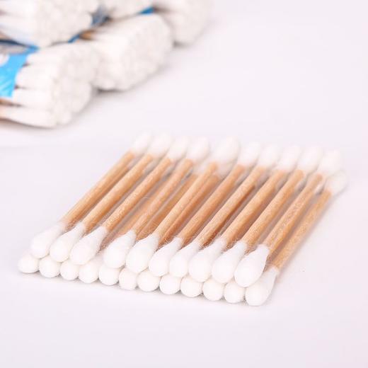一次性棉签双头木棒掏耳朵尖头无菌棒化妆抗菌棉棒采耳小棉花批发 商品图1