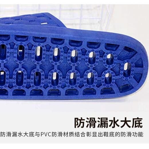 不分左右脚漏水按摩浴室洗澡宾馆酒店专用软底防滑塑料男女凉拖鞋 商品图2