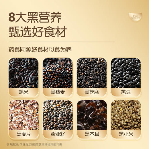 【品牌直发】孕味食足孕妇可吃DHA黑芝麻糊核桃代餐粉饱腹无添加蔗糖营养早餐 商品图4