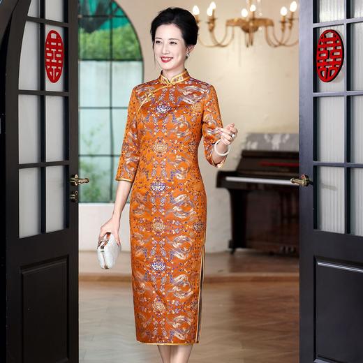 QZ 60725妈妈旗袍喜婆婆装礼服日常可穿 商品图1