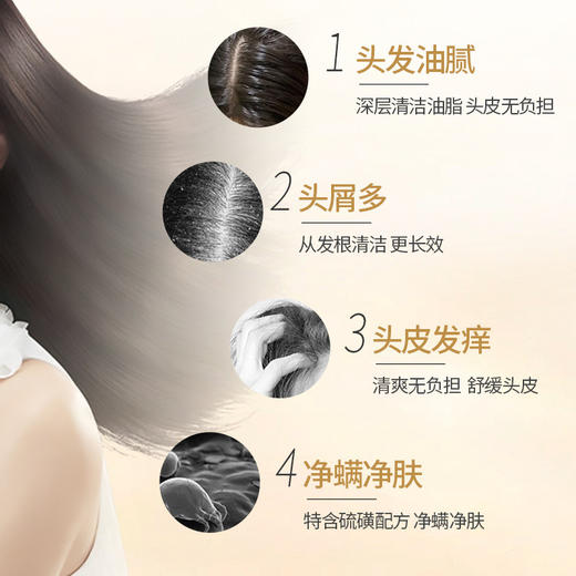 硫磺洗头膏洗发沐浴二合一洗发膏硫磺洗浴乳膏洗发沐浴膏现货批发 商品图3