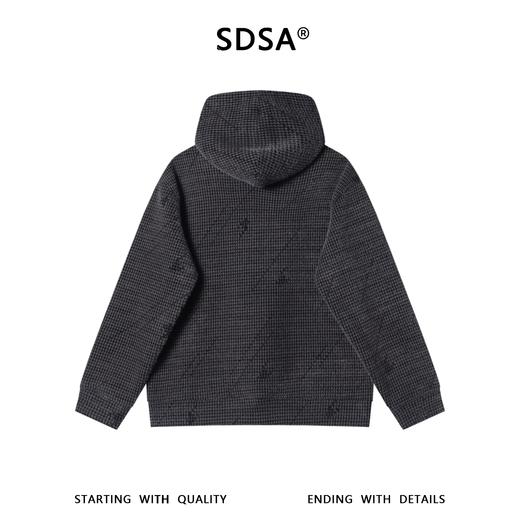 WT311SDSA男士秋冬新款痞帅男装高级感简约撞色线条拉链连帽卫衣百搭潮 商品图5