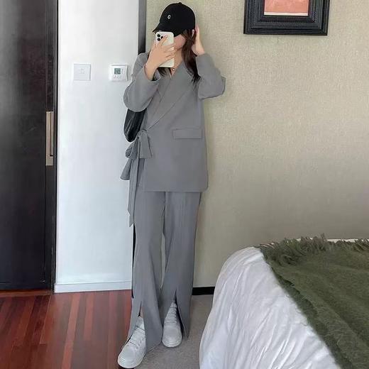 双十二福利！【诗铭洛可】W752西服外套侧系带显瘦遮肉气场外套 商品图2