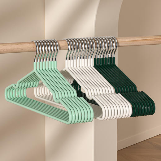 【优选浸胶原材❗️防滑无痕不鼓包】浸塑晾衣架加粗款无痕防滑成人衣架家用挂衣干湿两用晾衣架衣服撑子。jb 商品图1