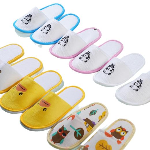 五星级酒店一次性儿童拖鞋加厚底亲子房民宿宾馆旅行防滑居家待客 商品图4