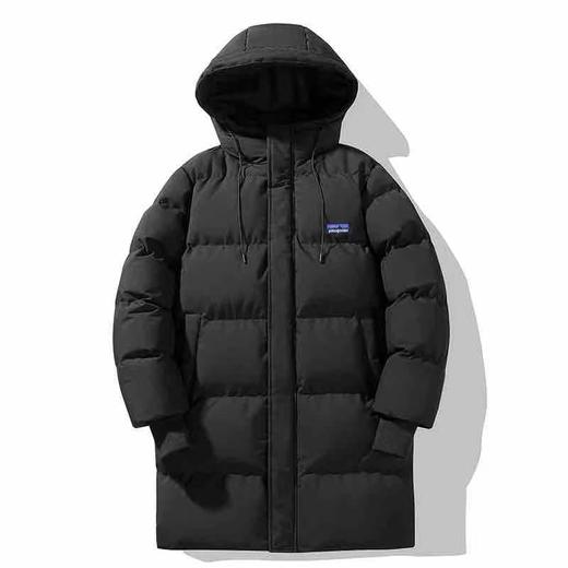 D120218冬季百搭种草款连帽加厚长款棉服外套男女闺蜜情侣款 商品图6