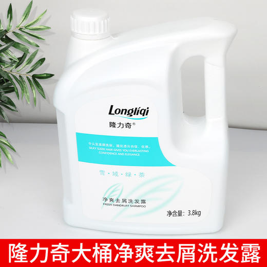 隆力奇净爽去屑洗发水沐浴露二合一绿茶香氛3.8kg酒店浴场理发店 商品图4