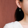 【神女之妍】天然和田玉S925纯银青玉扎基拉姆水滴耳饰【CW-EG02386】 商品缩略图3