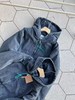 D120204纯色字母Logo连帽拉链宽松水洗牛仔棉服外套 商品缩略图3