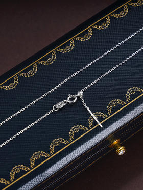 子佩集S925银O字链项链【30CHZXL】纯银搭配链万能插针2412