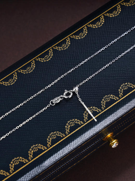 子佩集S925银O字链项链【30CHZXL】纯银搭配链万能插针2412 商品图0