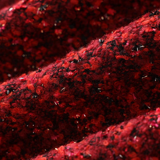 「高货wl」全新升级【铂金会员367/天猫499/差价132】(74353)洛诗琳亮丝花纱粗花呢小香风外套2025秋冬气质羊毛外套 商品图4