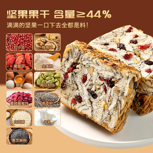 19.9元抢整整400g！【凯利来全麦牛乳坚果厚切吐司】厚到压手，香到上头！ 商品图5