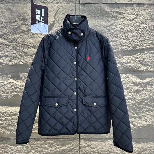 D120227复古时尚叙事学院风菱格绗缝棉服女款 商品图7