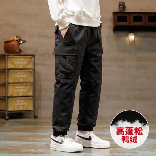 D120228冬季新品刺绣logo户外运动休闲保暖白鸭绒束脚裤 商品图3