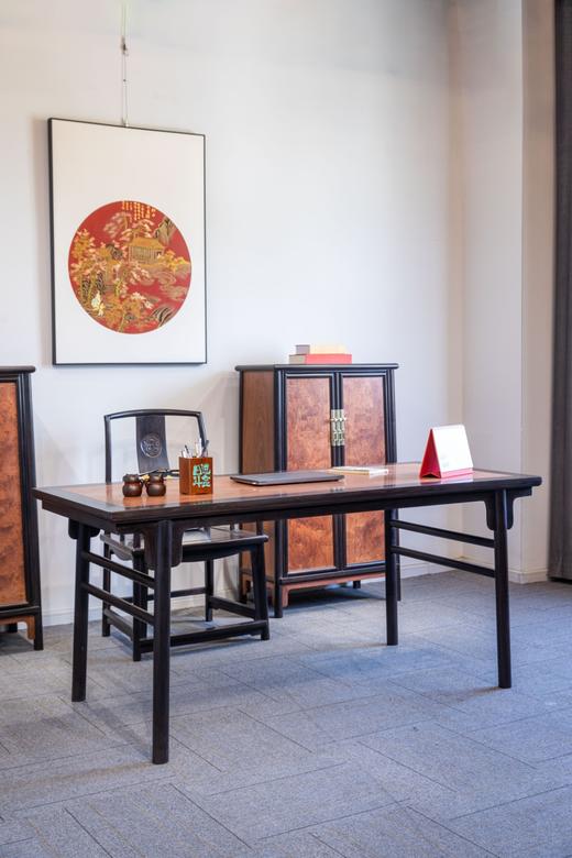 红桥红  家具严选  缅甸花梨(大果紫檀）  【书房搭配】 商品图1