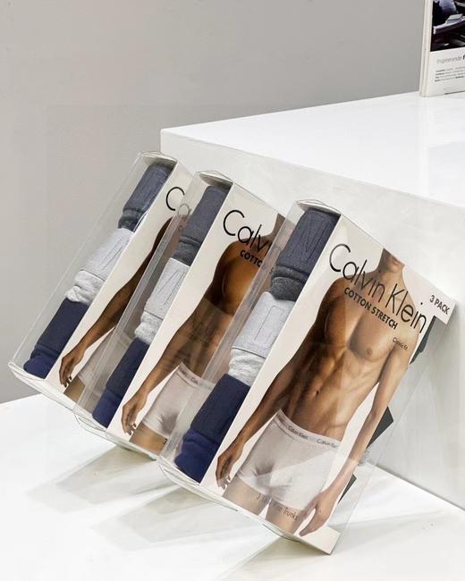 D120231一盒三条装2025新款立体提花腰边男士四角内裤 商品图6