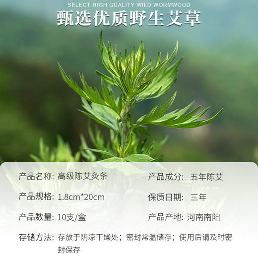 南阳汉医五年陈艾条家用蕲艾手工艾条艾绒艾灸条艾草条艾柱厂家批 商品图1