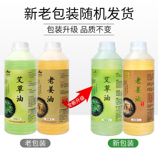 艾草老姜按摩精油油美容院spa全身推拿刮痧通经络身体按摩油批发 商品图1