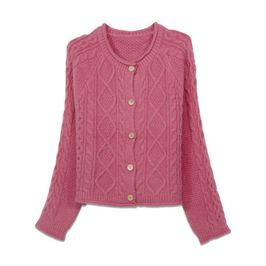 经典麻花纽扣开衫毛衣-纪念日百货门店同款167448763 商品图4