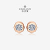 【甄选钻饰】【专享】【星辰系列】钻石世家耀爱系列·小宇宙 18k金钻石耳钉 八边形设计感耳钉耳饰 绽放多面璀璨，解锁她力量的无限能量 商品缩略图0