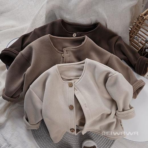 【GZ】无忧购秋冬儿童保暖一体宽松上衣休闲韩版加绒洋气外套G12（截单后3-5天发货) 商品图6