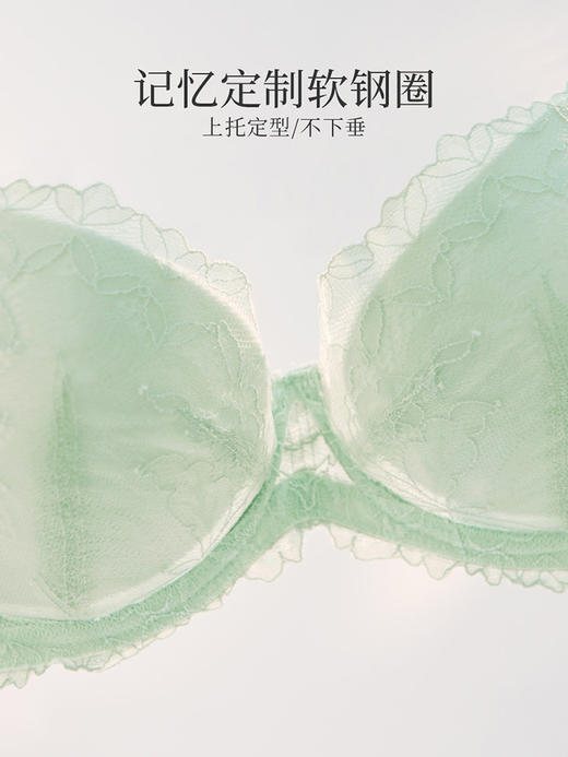 夏娃的诱惑嘉希组内衣女夏季薄款软钢圈超薄性感蕾丝文胸上托聚拢防下垂 商品图8