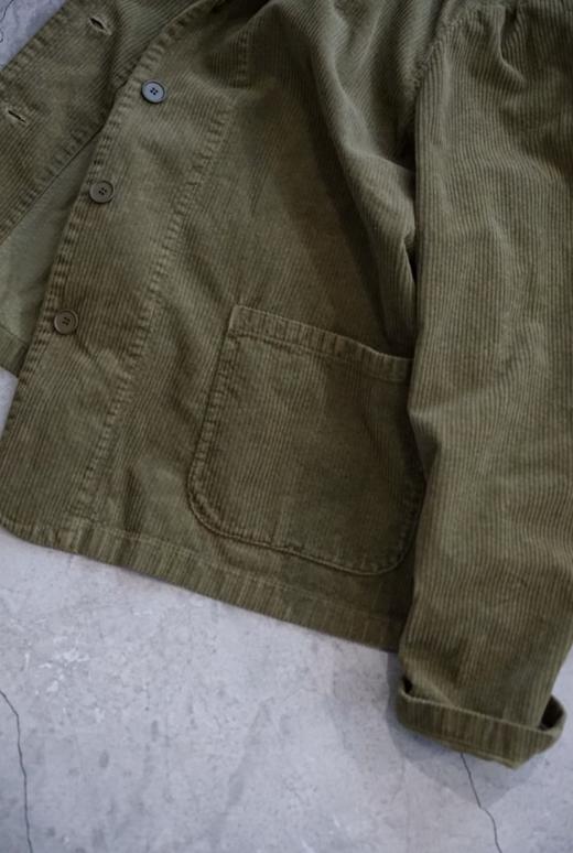 Manuelle guibal复古绿灯芯绒休闲西装 商品图11