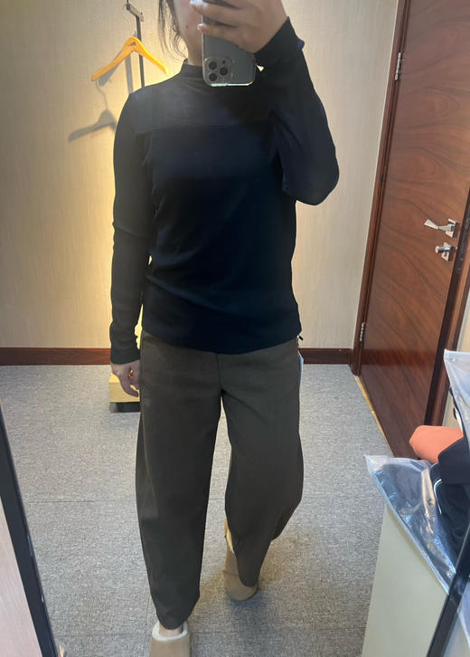 【老客户必入超好看】水淼加大码女装胖MM2025冬新款新品高弹百搭网眼套头衫1429 商品图7