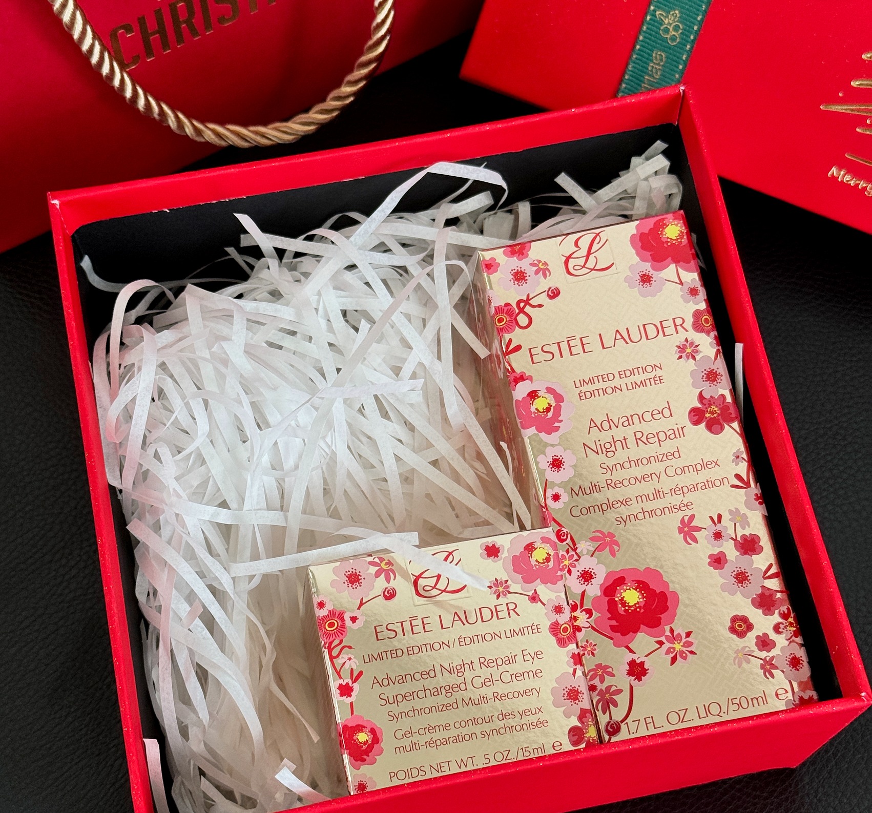 圣诞礼盒【蛇年特别版 雅诗兰黛 特润精华+眼霜】送礼必备