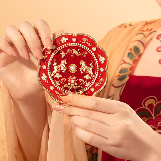 【故宫镜子】芙蓉天马随身镜小镜子马年文创圣诞新年本命年生日礼物 商品图2