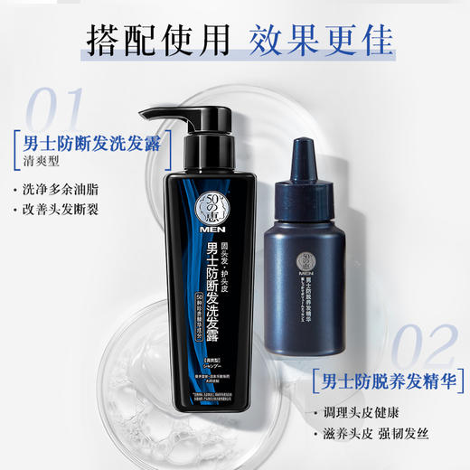 曼秀雷敦 五十惠 男士防脱养发精华 30mlx2 商品图5